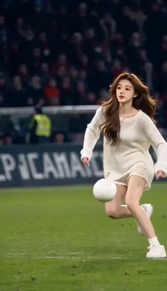 A player generated from one photo chipping the keeper in the viral Ozil goal AI trend